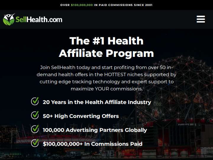 SellHealth website preview
