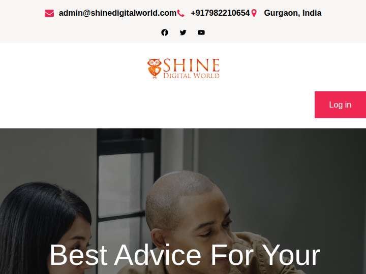 Shine Digital World website preview
