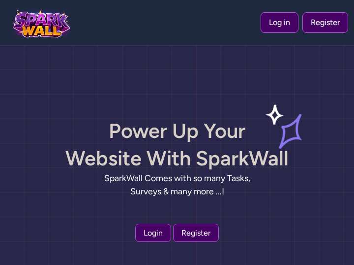 SparkWall website preview