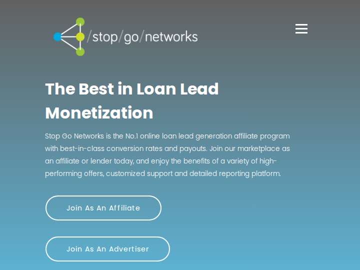 Stop Go Networks website preview