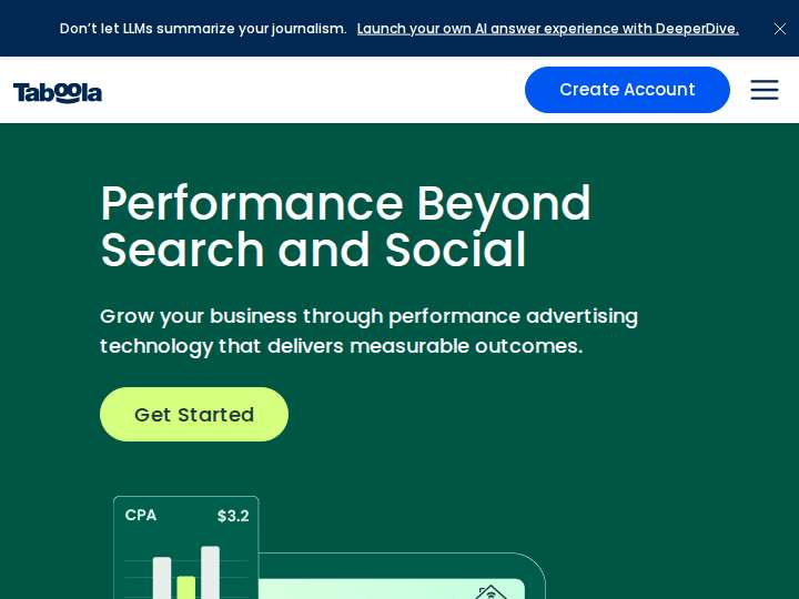 Taboola website preview