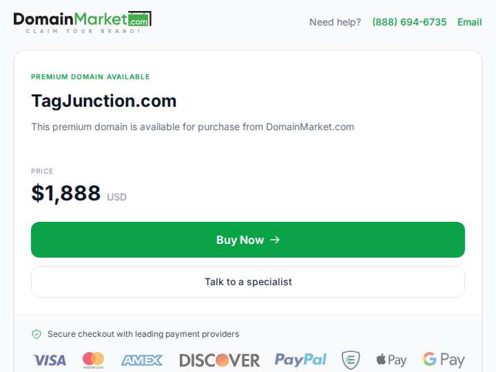 Tag Junction website preview