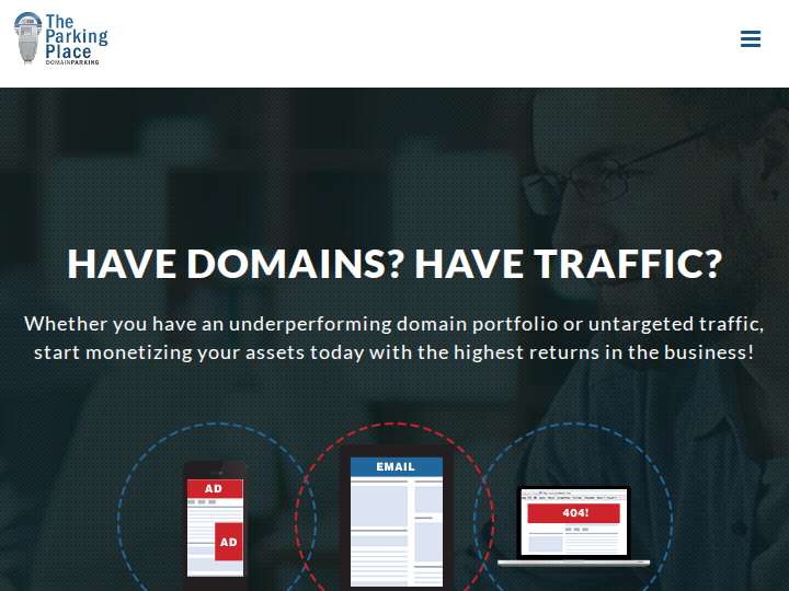 The Parking Place website preview