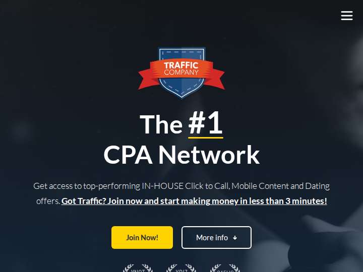 Traffic Company website preview