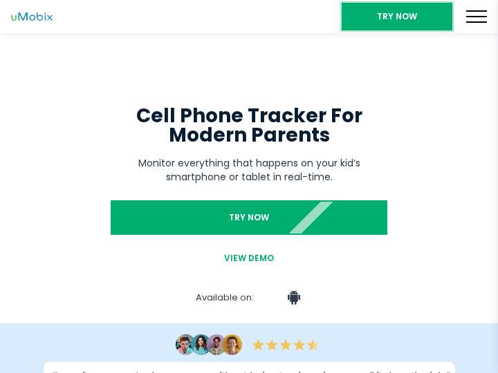 uMobix website preview
