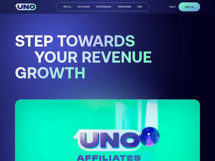 UnoAffiliates website preview