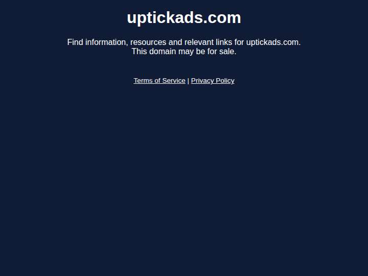 UptickAds website preview