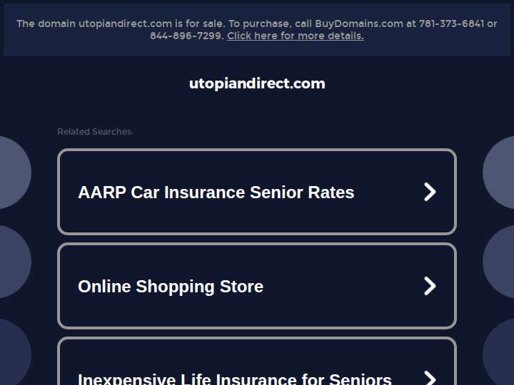 Utopian Direct website preview