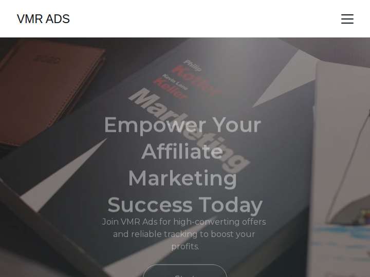 VMR Ads website preview
