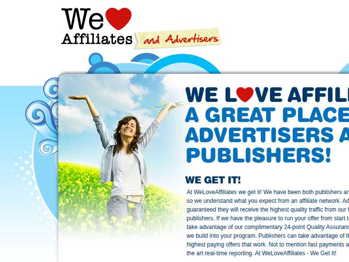 We Love Affiliates website preview