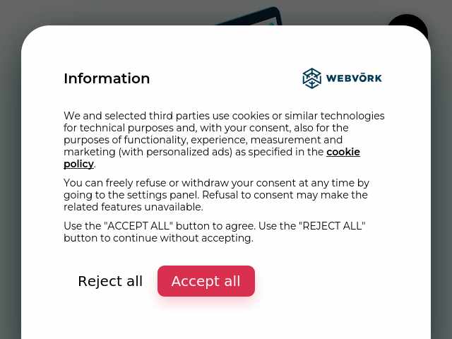 Webvork website preview