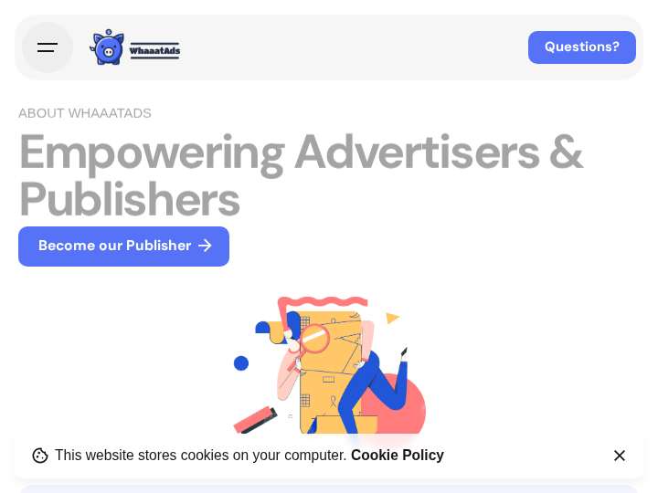 WhaaatAds website preview