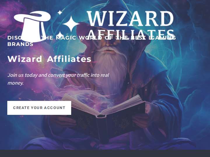 Wizard Affiliates website preview