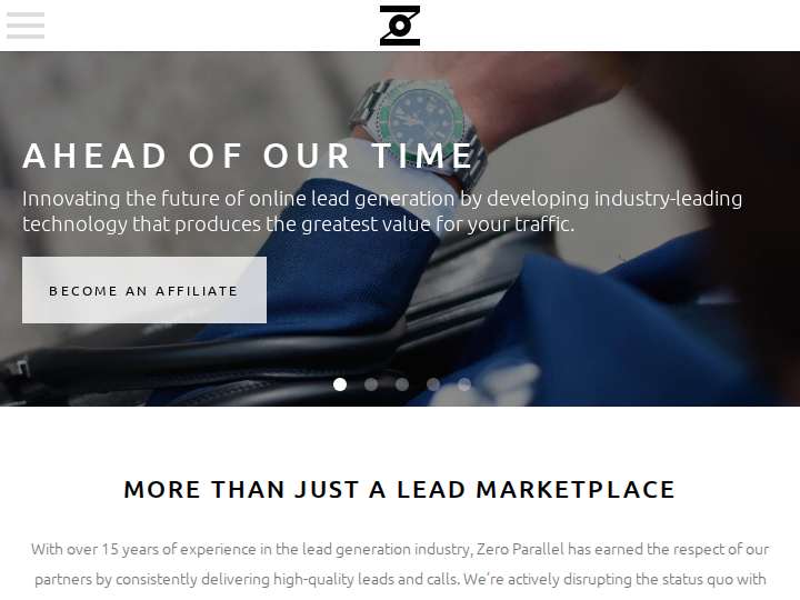 Zero Parallel website preview