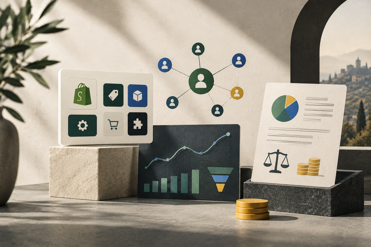 Affiliate marketing dashboard with app adoption, tracking, and partner performance signals
